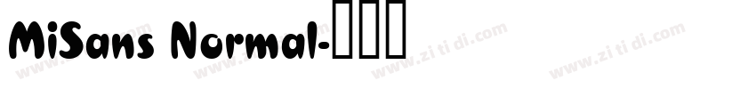 MiSans Normal字体转换